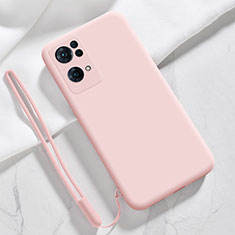 Silikon Hülle Handyhülle Ultra Dünn Flexible Schutzhülle 360 Grad Ganzkörper Tasche S03 für Oppo Reno7 Pro 5G Rosa