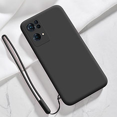 Silikon Hülle Handyhülle Ultra Dünn Flexible Schutzhülle 360 Grad Ganzkörper Tasche S03 für Oppo Reno7 Pro 5G Schwarz