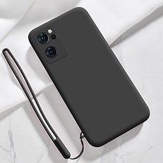 Silikon Hülle Handyhülle Ultra Dünn Flexible Schutzhülle 360 Grad Ganzkörper Tasche S03 für Oppo Reno7 SE 5G Schwarz