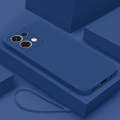 Silikon Hülle Handyhülle Ultra Dünn Flexible Schutzhülle 360 Grad Ganzkörper Tasche S03 für Oppo Reno8 Pro+ Plus 5G Blau