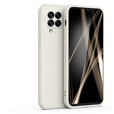 Silikon Hülle Handyhülle Ultra Dünn Flexible Schutzhülle 360 Grad Ganzkörper Tasche S03 für Samsung Galaxy A12 5G Weiß
