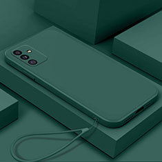 Silikon Hülle Handyhülle Ultra Dünn Flexible Schutzhülle 360 Grad Ganzkörper Tasche S03 für Samsung Galaxy A14 5G Nachtgrün