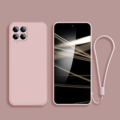 Silikon Hülle Handyhülle Ultra Dünn Flexible Schutzhülle 360 Grad Ganzkörper Tasche S03 für Samsung Galaxy F22 4G Rosa