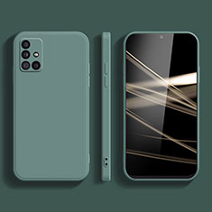 Silikon Hülle Handyhülle Ultra Dünn Flexible Schutzhülle 360 Grad Ganzkörper Tasche S03 für Samsung Galaxy M31s Nachtgrün