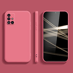 Silikon Hülle Handyhülle Ultra Dünn Flexible Schutzhülle 360 Grad Ganzkörper Tasche S03 für Samsung Galaxy M31s Pink