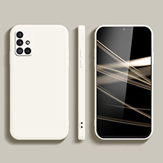 Silikon Hülle Handyhülle Ultra Dünn Flexible Schutzhülle 360 Grad Ganzkörper Tasche S03 für Samsung Galaxy M31s Weiß