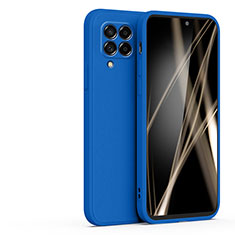 Silikon Hülle Handyhülle Ultra Dünn Flexible Schutzhülle 360 Grad Ganzkörper Tasche S03 für Samsung Galaxy M53 5G Blau
