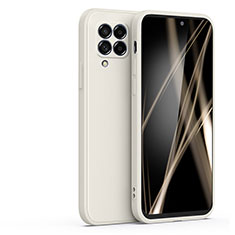 Silikon Hülle Handyhülle Ultra Dünn Flexible Schutzhülle 360 Grad Ganzkörper Tasche S03 für Samsung Galaxy M53 5G Weiß