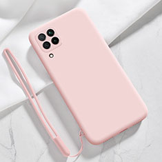 Silikon Hülle Handyhülle Ultra Dünn Flexible Schutzhülle 360 Grad Ganzkörper Tasche S03 für Samsung Galaxy M62 4G Rosa