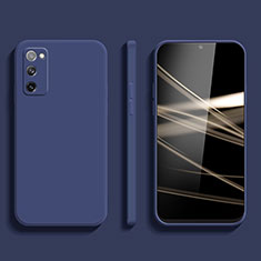 Silikon Hülle Handyhülle Ultra Dünn Flexible Schutzhülle 360 Grad Ganzkörper Tasche S03 für Samsung Galaxy S20 FE 4G Blau