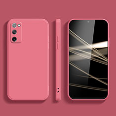Silikon Hülle Handyhülle Ultra Dünn Flexible Schutzhülle 360 Grad Ganzkörper Tasche S03 für Samsung Galaxy S20 FE 4G Pink