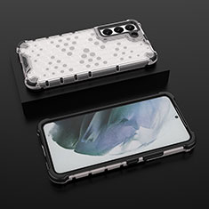 Silikon Hülle Handyhülle Ultra Dünn Flexible Schutzhülle 360 Grad Ganzkörper Tasche S03 für Samsung Galaxy S21 FE 5G Weiß