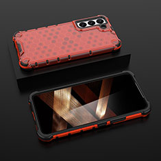 Silikon Hülle Handyhülle Ultra Dünn Flexible Schutzhülle 360 Grad Ganzkörper Tasche S03 für Samsung Galaxy S24 5G Rot