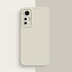 Silikon Hülle Handyhülle Ultra Dünn Flexible Schutzhülle 360 Grad Ganzkörper Tasche S03 für Xiaomi Mi 12S 5G Weiß