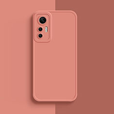 Silikon Hülle Handyhülle Ultra Dünn Flexible Schutzhülle 360 Grad Ganzkörper Tasche S03 für Xiaomi Mi 12X 5G Rosa