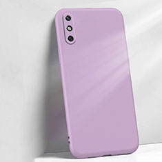 Silikon Hülle Handyhülle Ultra Dünn Flexible Schutzhülle 360 Grad Ganzkörper Tasche S04 für Huawei Enjoy 10e Violett