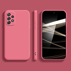 Silikon Hülle Handyhülle Ultra Dünn Flexible Schutzhülle 360 Grad Ganzkörper Tasche S04 für Samsung Galaxy A23 5G Pink