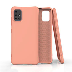 Silikon Hülle Handyhülle Ultra Dünn Flexible Schutzhülle 360 Grad Ganzkörper Tasche S04 für Samsung Galaxy M40S Orange