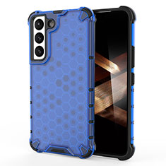 Silikon Hülle Handyhülle Ultra Dünn Flexible Schutzhülle 360 Grad Ganzkörper Tasche S04 für Samsung Galaxy S24 5G Blau