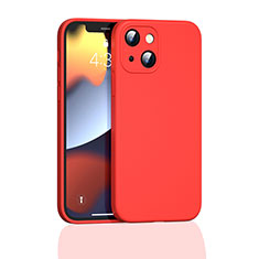 Silikon Hülle Handyhülle Ultra Dünn Flexible Schutzhülle 360 Grad Ganzkörper Tasche S05 für Apple iPhone 14 Rot