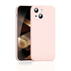 Silikon Hülle Handyhülle Ultra Dünn Flexible Schutzhülle 360 Grad Ganzkörper Tasche S05 für Apple iPhone 15 Rosegold