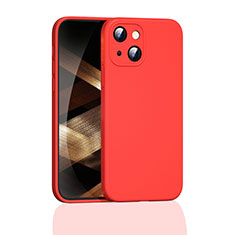 Silikon Hülle Handyhülle Ultra Dünn Flexible Schutzhülle 360 Grad Ganzkörper Tasche S05 für Apple iPhone 15 Rot