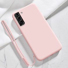 Silikon Hülle Handyhülle Ultra Dünn Flexible Schutzhülle 360 Grad Ganzkörper Tasche S05 für Samsung Galaxy S21 FE 5G Rosa