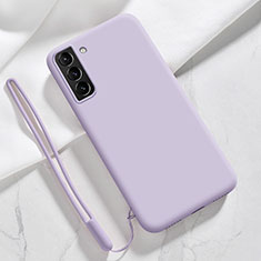 Silikon Hülle Handyhülle Ultra Dünn Flexible Schutzhülle 360 Grad Ganzkörper Tasche S05 für Samsung Galaxy S21 FE 5G Violett