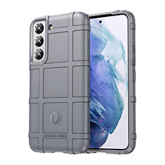 Silikon Hülle Handyhülle Ultra Dünn Flexible Schutzhülle 360 Grad Ganzkörper Tasche S06 für Samsung Galaxy S21 FE 5G Grau