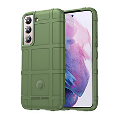 Silikon Hülle Handyhülle Ultra Dünn Flexible Schutzhülle 360 Grad Ganzkörper Tasche S06 für Samsung Galaxy S21 FE 5G Grün