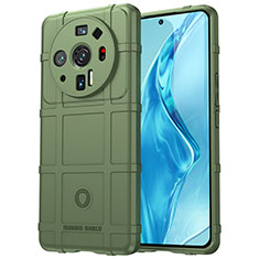 Silikon Hülle Handyhülle Ultra Dünn Flexible Schutzhülle 360 Grad Ganzkörper Tasche S07 für Xiaomi Mi 12 Ultra 5G Grün
