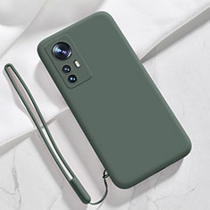 Silikon Hülle Handyhülle Ultra Dünn Flexible Schutzhülle 360 Grad Ganzkörper Tasche S07 für Xiaomi Mi 12S Pro 5G Grün