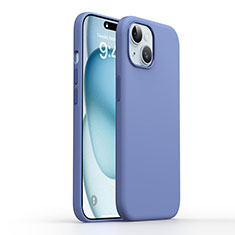 Silikon Hülle Handyhülle Ultra Dünn Flexible Schutzhülle 360 Grad Ganzkörper Tasche YK1 für Apple iPhone 14 Plus Blau