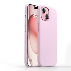 Silikon Hülle Handyhülle Ultra Dünn Flexible Schutzhülle 360 Grad Ganzkörper Tasche YK1 für Apple iPhone 14 Plus Rosa