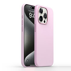 Silikon Hülle Handyhülle Ultra Dünn Flexible Schutzhülle 360 Grad Ganzkörper Tasche YK1 für Apple iPhone 15 Pro Rosa