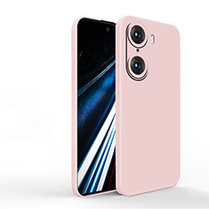 Silikon Hülle Handyhülle Ultra Dünn Flexible Schutzhülle 360 Grad Ganzkörper Tasche YK1 für Huawei Honor 60 Pro 5G Rosa