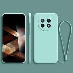 Silikon Hülle Handyhülle Ultra Dünn Flexible Schutzhülle 360 Grad Ganzkörper Tasche YK1 für Huawei Nova Y91 Cyan