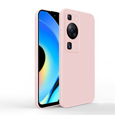 Silikon Hülle Handyhülle Ultra Dünn Flexible Schutzhülle 360 Grad Ganzkörper Tasche YK1 für Huawei P60 Pro Rosa