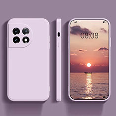 Silikon Hülle Handyhülle Ultra Dünn Flexible Schutzhülle 360 Grad Ganzkörper Tasche YK1 für OnePlus Ace 2 Pro 5G Helles Lila