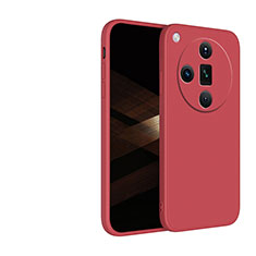 Silikon Hülle Handyhülle Ultra Dünn Flexible Schutzhülle 360 Grad Ganzkörper Tasche YK1 für Oppo Find X7 Ultra 5G Rot