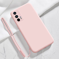 Silikon Hülle Handyhülle Ultra Dünn Flexible Schutzhülle 360 Grad Ganzkörper Tasche YK1 für Realme GT 5G Rosa