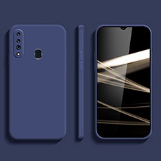 Silikon Hülle Handyhülle Ultra Dünn Flexible Schutzhülle 360 Grad Ganzkörper Tasche YK1 für Samsung Galaxy A20s Blau