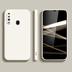 Silikon Hülle Handyhülle Ultra Dünn Flexible Schutzhülle 360 Grad Ganzkörper Tasche YK1 für Samsung Galaxy A20s Weiß