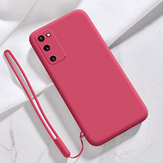 Silikon Hülle Handyhülle Ultra Dünn Flexible Schutzhülle 360 Grad Ganzkörper Tasche YK1 für Samsung Galaxy S20 Pink