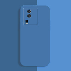 Silikon Hülle Handyhülle Ultra Dünn Flexible Schutzhülle 360 Grad Ganzkörper Tasche YK1 für Vivo iQOO Neo7 5G Blau