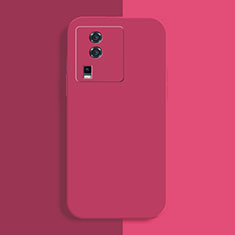 Silikon Hülle Handyhülle Ultra Dünn Flexible Schutzhülle 360 Grad Ganzkörper Tasche YK1 für Vivo iQOO Neo7 5G Pink