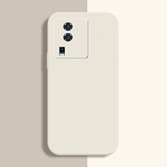 Silikon Hülle Handyhülle Ultra Dünn Flexible Schutzhülle 360 Grad Ganzkörper Tasche YK1 für Vivo iQOO Neo7 5G Weiß