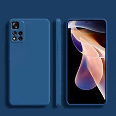 Silikon Hülle Handyhülle Ultra Dünn Flexible Schutzhülle 360 Grad Ganzkörper Tasche YK1 für Xiaomi Mi 11i 5G (2022) Blau