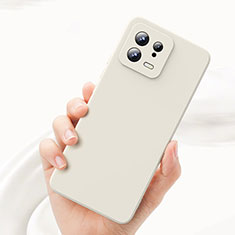 Silikon Hülle Handyhülle Ultra Dünn Flexible Schutzhülle 360 Grad Ganzkörper Tasche YK1 für Xiaomi Mi 13 5G Weiß