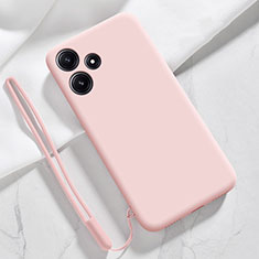 Silikon Hülle Handyhülle Ultra Dünn Flexible Schutzhülle 360 Grad Ganzkörper Tasche YK1 für Xiaomi Poco M6 Pro 5G Rosa